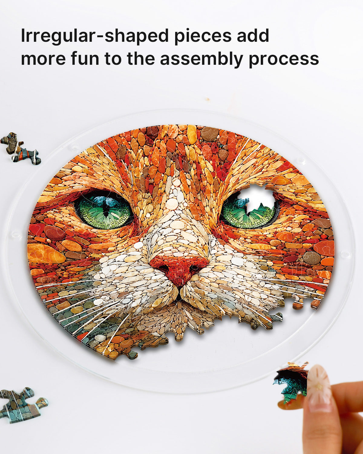 kaayee-stone-cat-suncatcher-puzzle-acryl-fensterbild-katze-m image 2