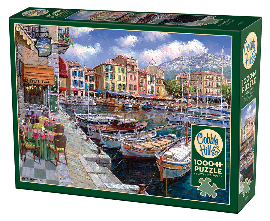 cobble-hill-1000-teile-cafe-in-cassis-puzzle-hafen image 1