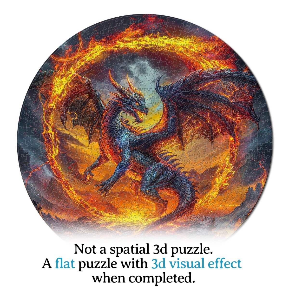 kaayee-dragonfire-halo-1000-teile-puzzle-eco-white-board image 5