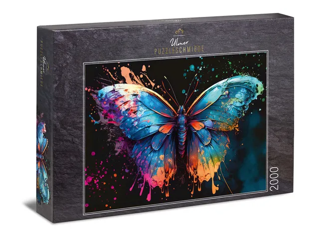 ulmer-puzzleschmiede-puzzle-2000-teile-magic-butterfly-puzzle-schmetterling image 1