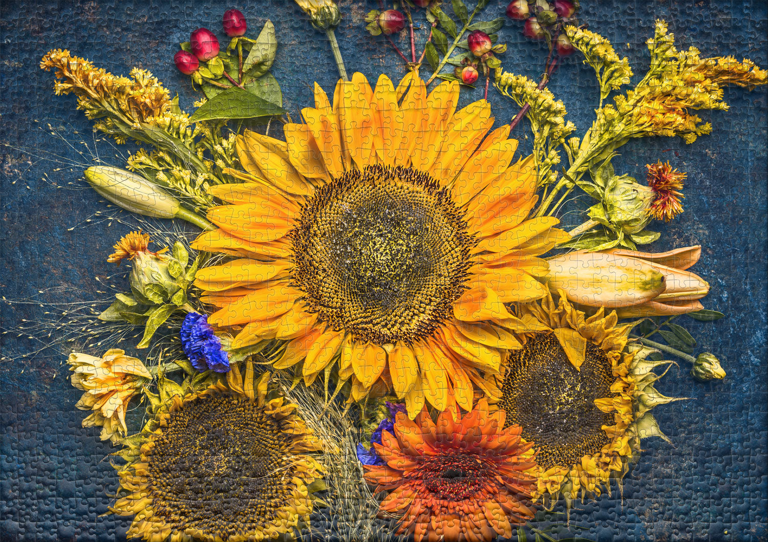 ulmer-puzzleschmiede-puzzle-1000-teile-sp-tsommer-sonnenblumen image 2