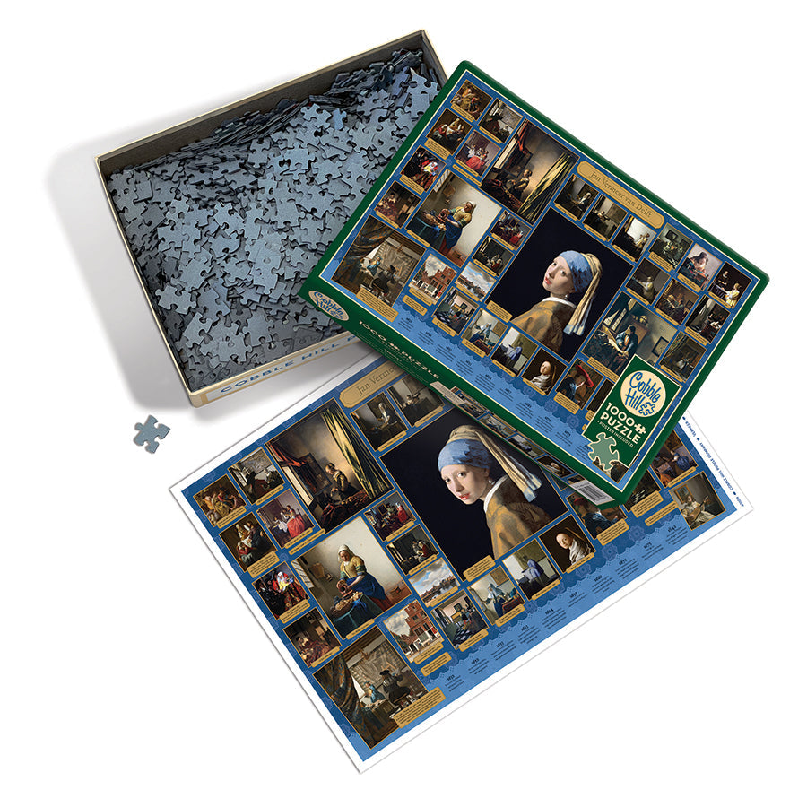 cobble-hill-1000-piece-vermeer-puzzle-1000-teile-kunst-collage image 3