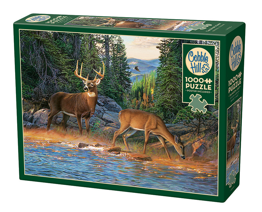 cobble-hill-the-river-s-edge-1000-teile-puzzle-waldtiere image 1