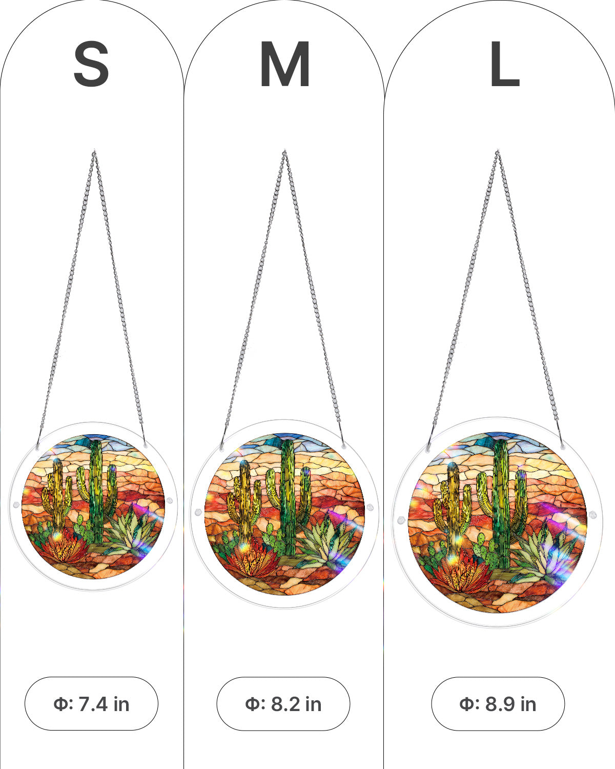 kaayee-suncatcher-puzzle-sunset-cactus-light-suncatcher-large image 5