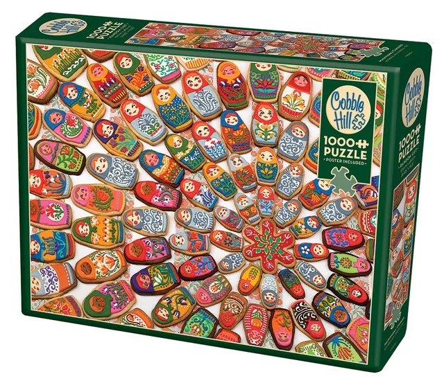 cobble-hill-1000-piece-matryoshka-cookies-puzzle-1000-teile-kekse image 1