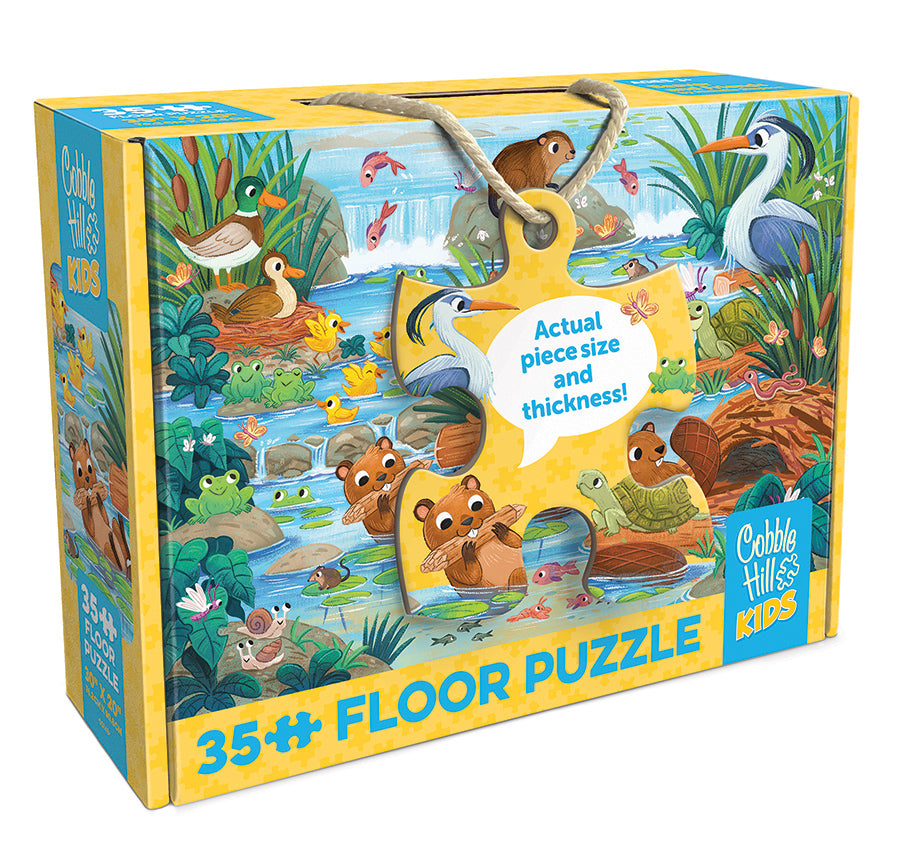 cobble-hill-floor-beaver-and-friends-bodenpuzzle-35-teile image 1
