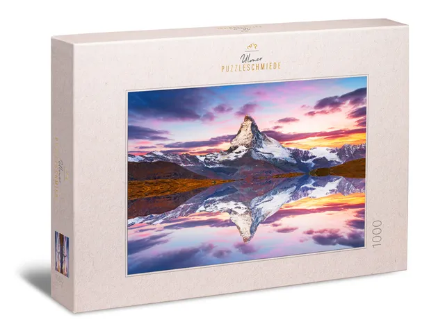 ulmer-puzzleschmiede-puzzle-1000-teile-matterhorn-berg-see image 1