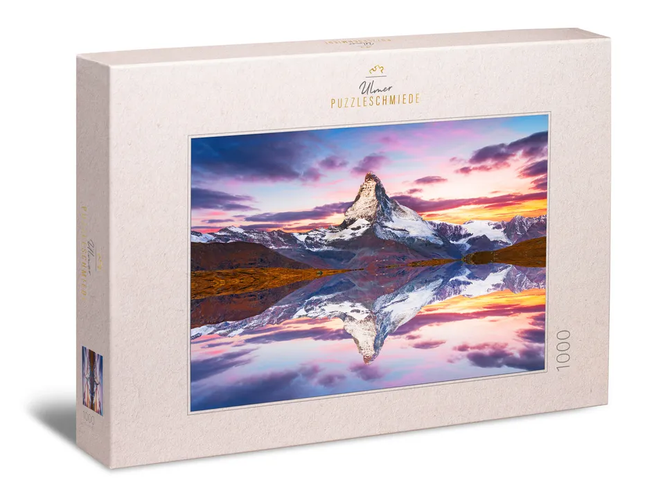 ulmer-puzzleschmiede-puzzle-1000-teile-matterhorn-berg-see image 1