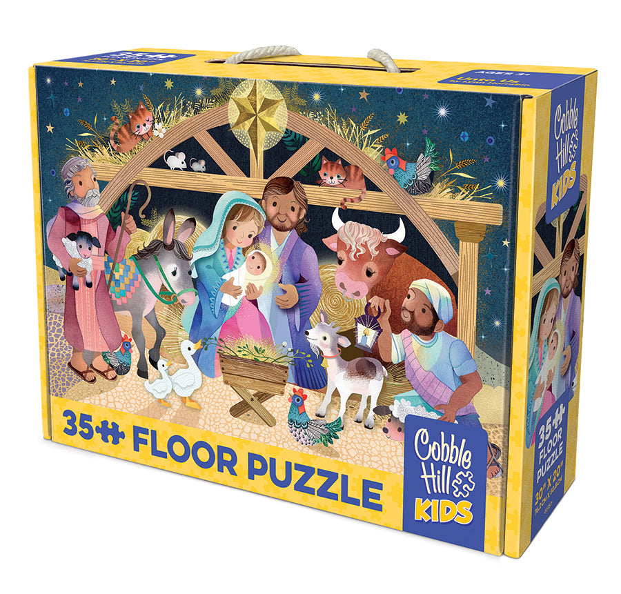 cobble-hill-floor-puzzles-unto-us-bodenpuzzle-35-teile-weihnachten image 1
