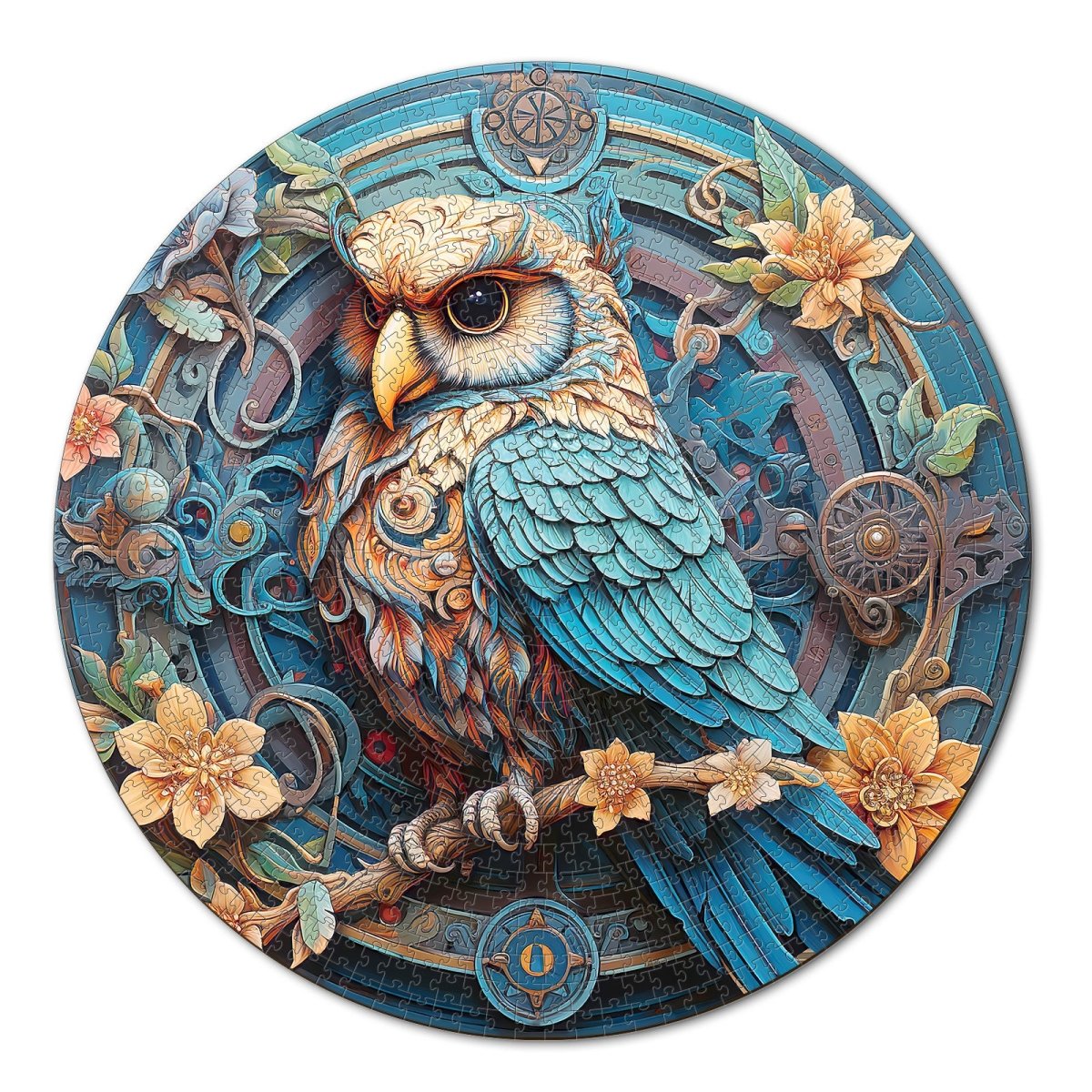 kaayee-wise-owl-1000-teile-puzzle-eco-white-board-eule image 1