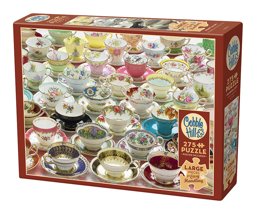 cobble-hill-easy-handling-275-more-teacups-tassen-puzzle-275 image 1