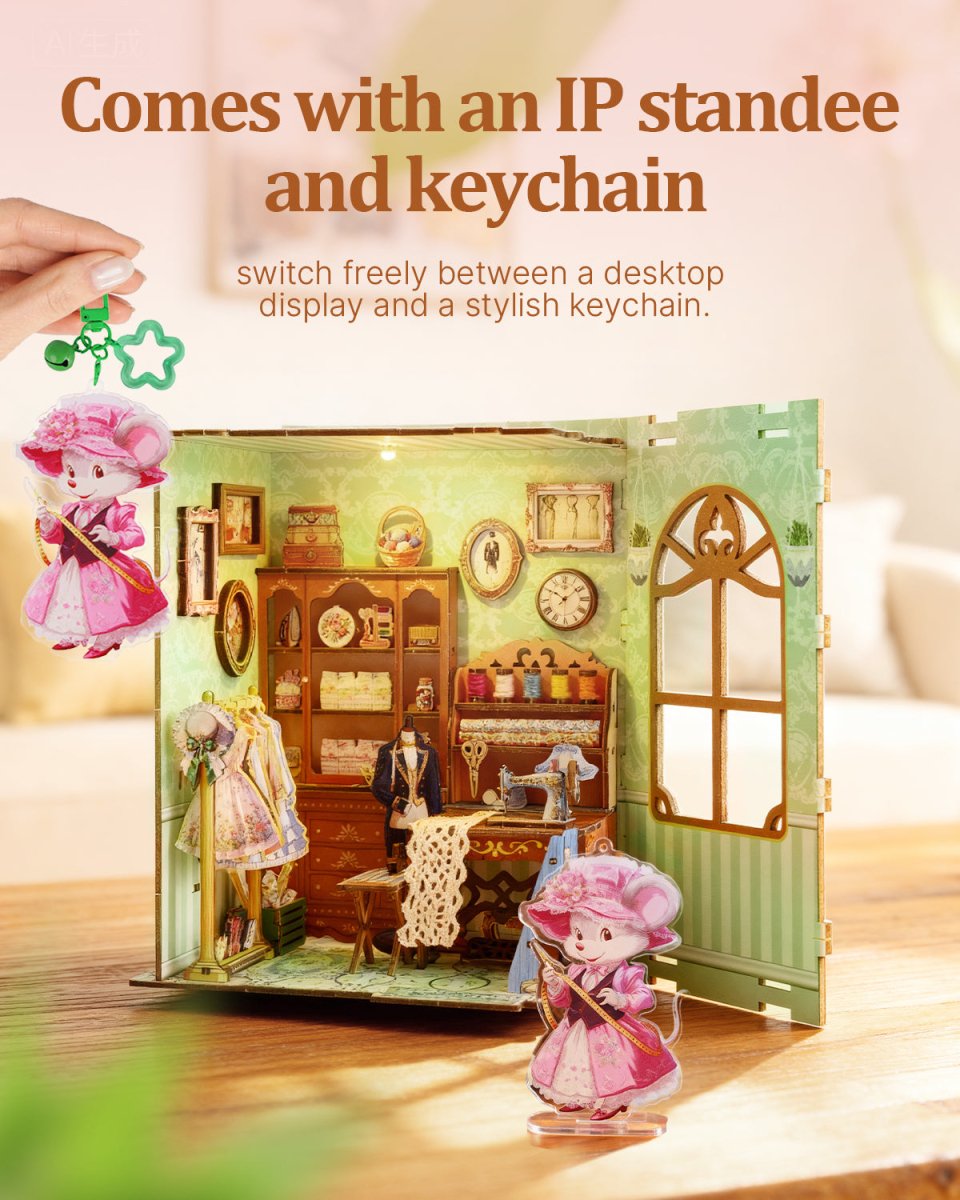 kaayee-book-nook-kit-minnie-s-tailor-shop-book-nook-bausatz-3d image 2