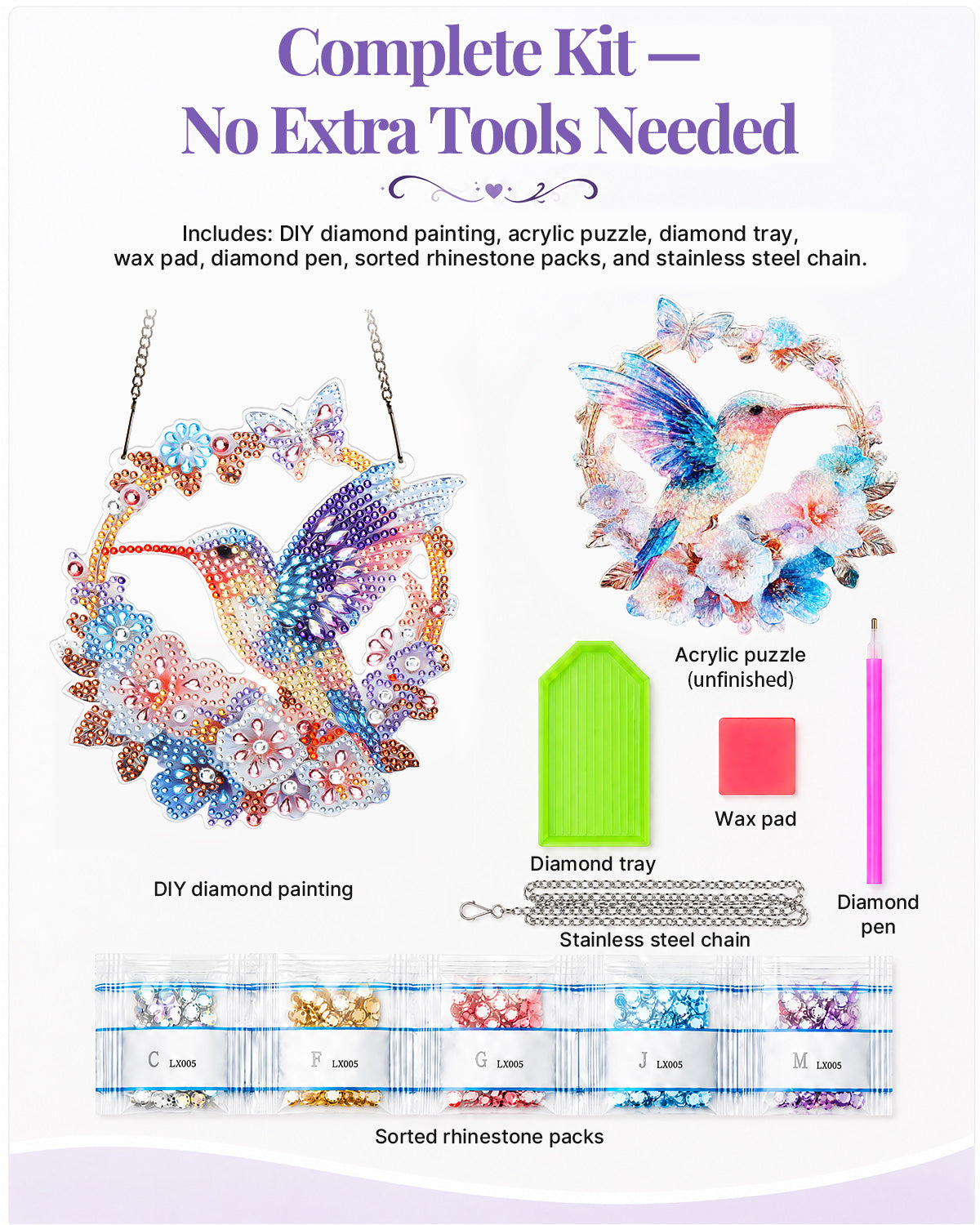 kaayee-suncatcher-puzzle-hummingbird-floral-wreath-sonnenf-nger-blumenkranz image 5