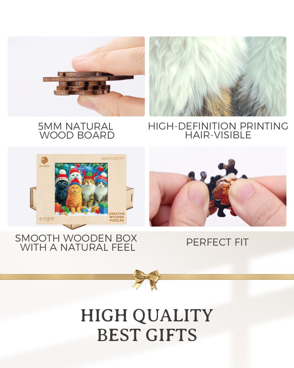 kaayee-wooden-puzzle-santa-kitty-holzpuzzle-medium-weihnachten image 4