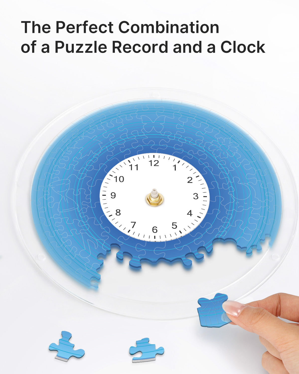 kaayee-clock-kit-gradient-blue-puzzle-uhr-acryl-regular image 2