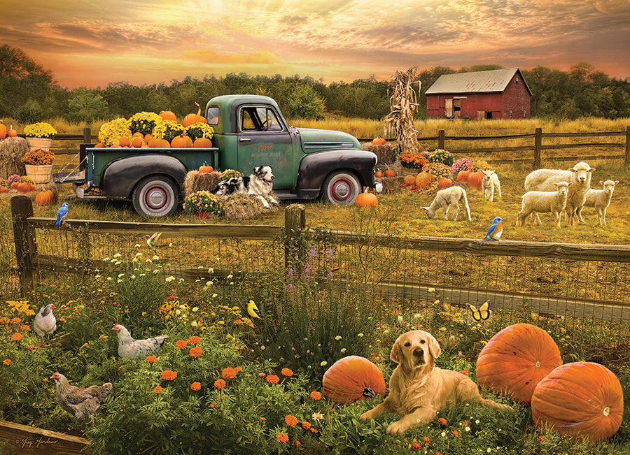 cobble-hill-1000-piece-harvest-time-puzzle-1000-teile-bauernhof image 2