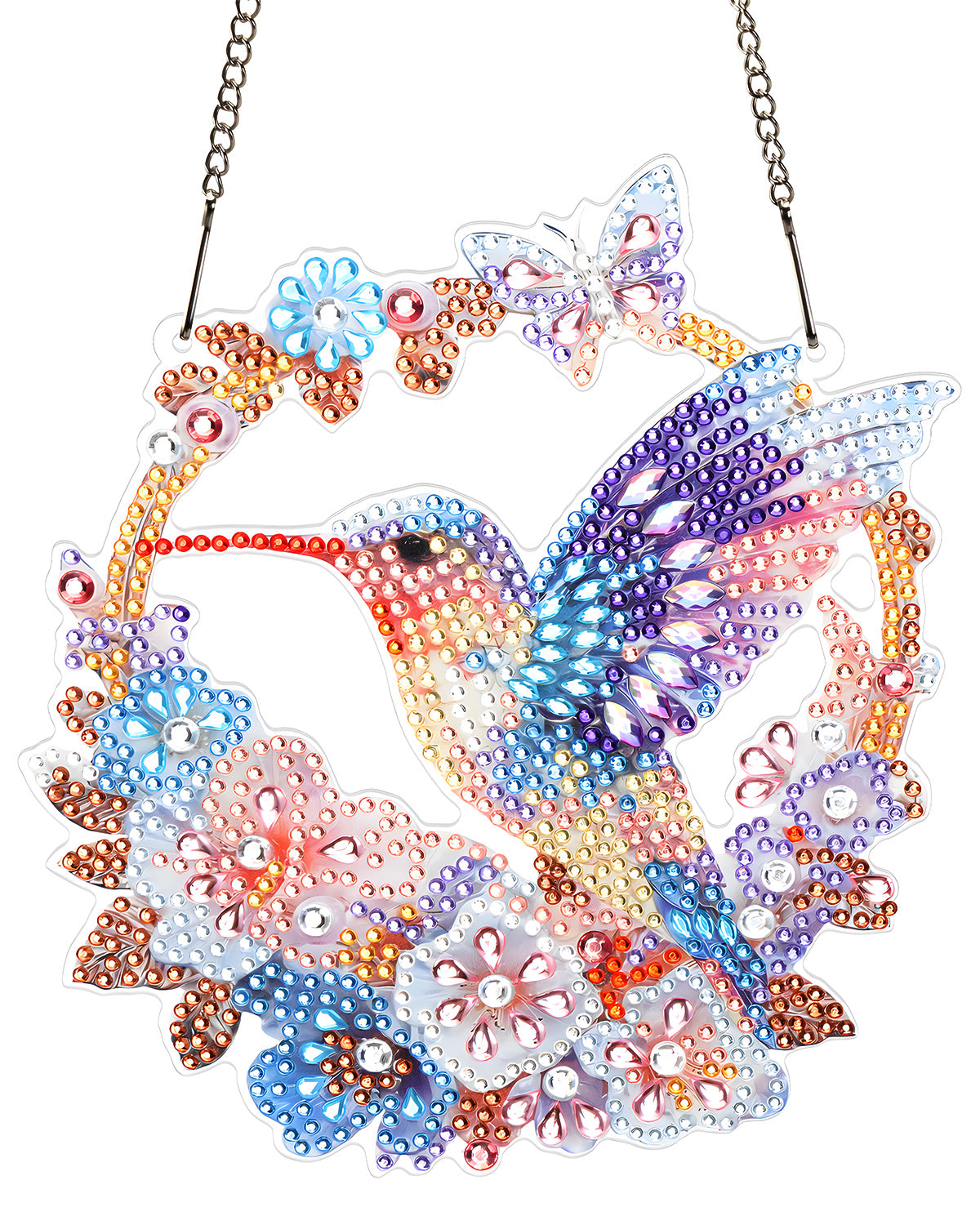 kaayee-suncatcher-puzzle-hummingbird-floral-wreath-sonnenf-nger-blumenkranz image 1