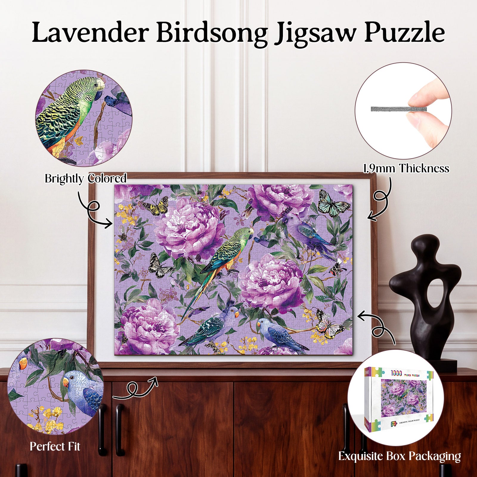 kaayee-lavender-birdsong-kartonpuzzle-1000-teile-standard image 3