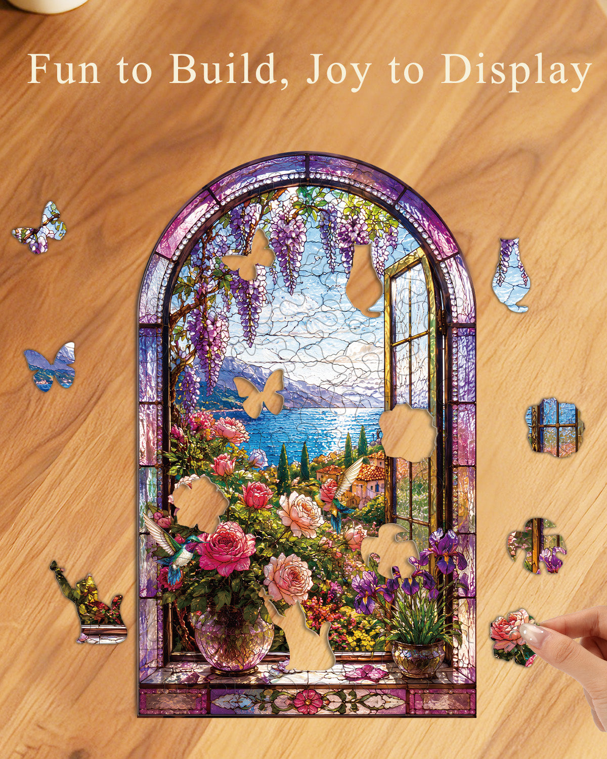 kaayee-violet-garden-retreat-nachtlicht-acryl-puzzle image 7