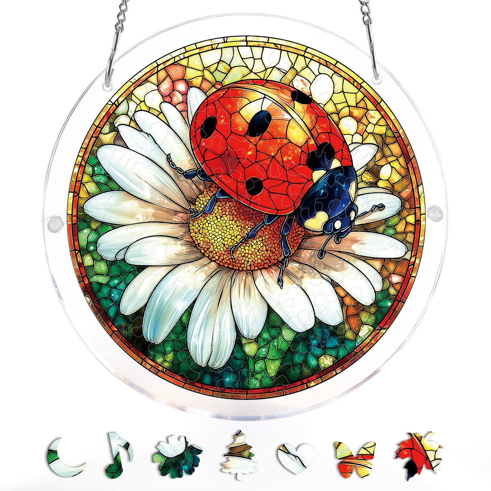 kaayee-ladybug-on-daisy-suncatcher-fensterbild-small-acryl image 3