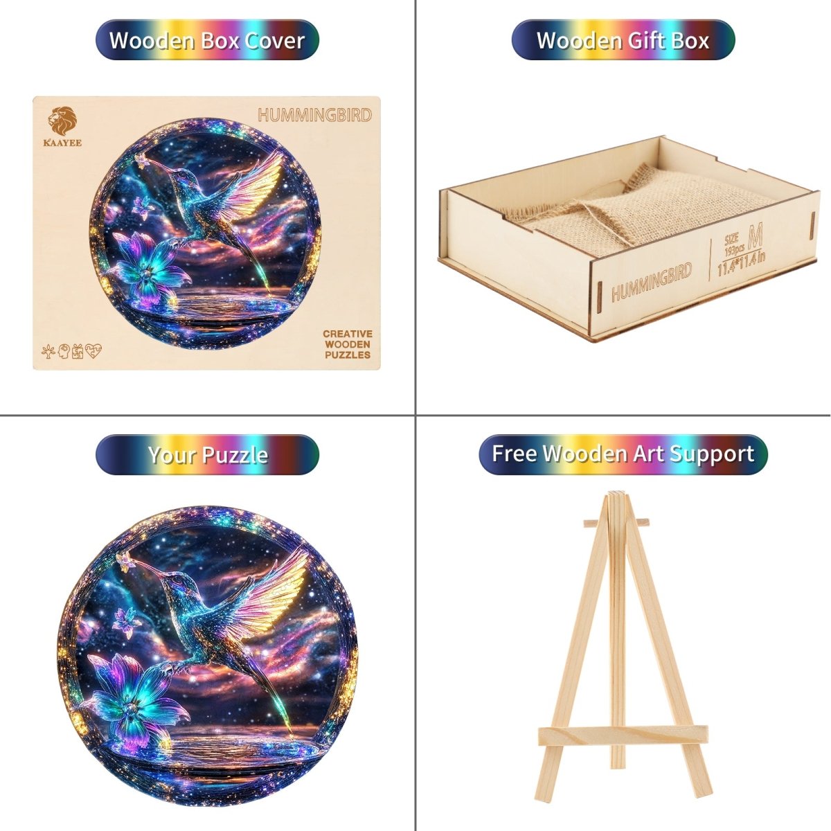 kaayee-hummingbird-holz-puzzle-medium-kolibri-motiv image 4