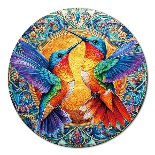 kaayee-cardboard-hummingbirds-radiance-puzzle-1000-teile-kolibri image 1