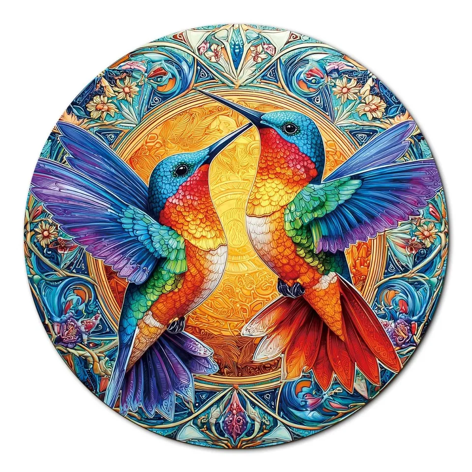 kaayee-cardboard-hummingbirds-radiance-puzzle-1000-teile-kolibri image 1