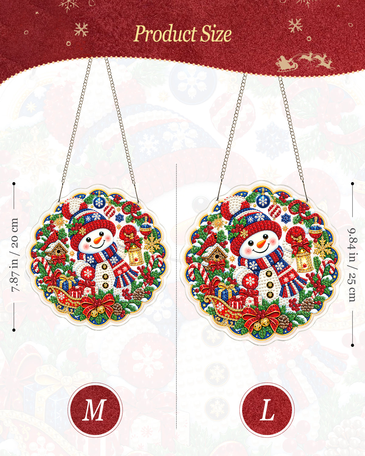 kaayee-suncatcher-puzzle-snowman-wonderland-fensterbild-20-cm image 4