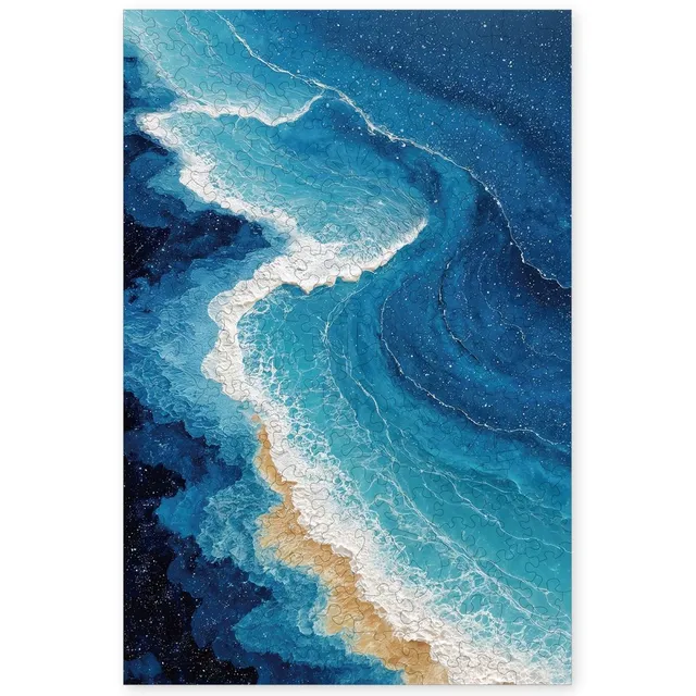 kaayee-ocean-waves-holzpuzzle-welle-medium image 1
