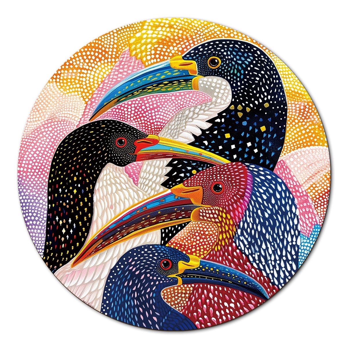 kaayee-realm-of-colorful-beaks-1000-teile-puzzle-pappe-eco-white-board image 1