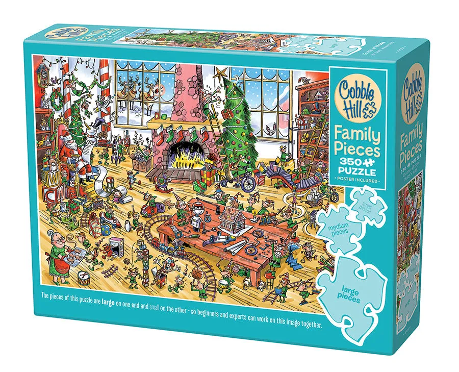cobble-hill-family-pieces-350-elves-at-work-puzzle-weihnachten image 1