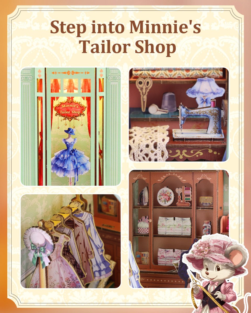 kaayee-book-nook-kit-minnie-s-tailor-shop-book-nook-bausatz-3d image 5