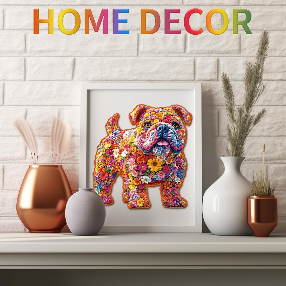kaayee-flower-dog-holzpuzzle-medium-bulldogge image 6