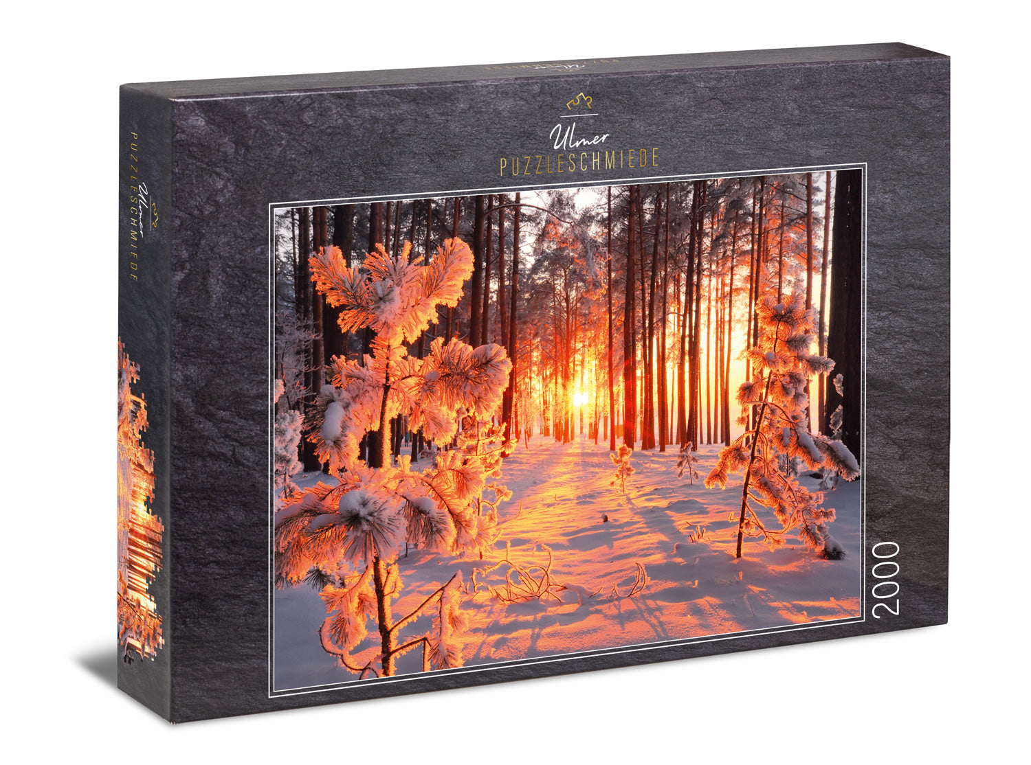 ulmer-puzzleschmiede-wintersonne-puzzle-2000-teile-winterwald image 1