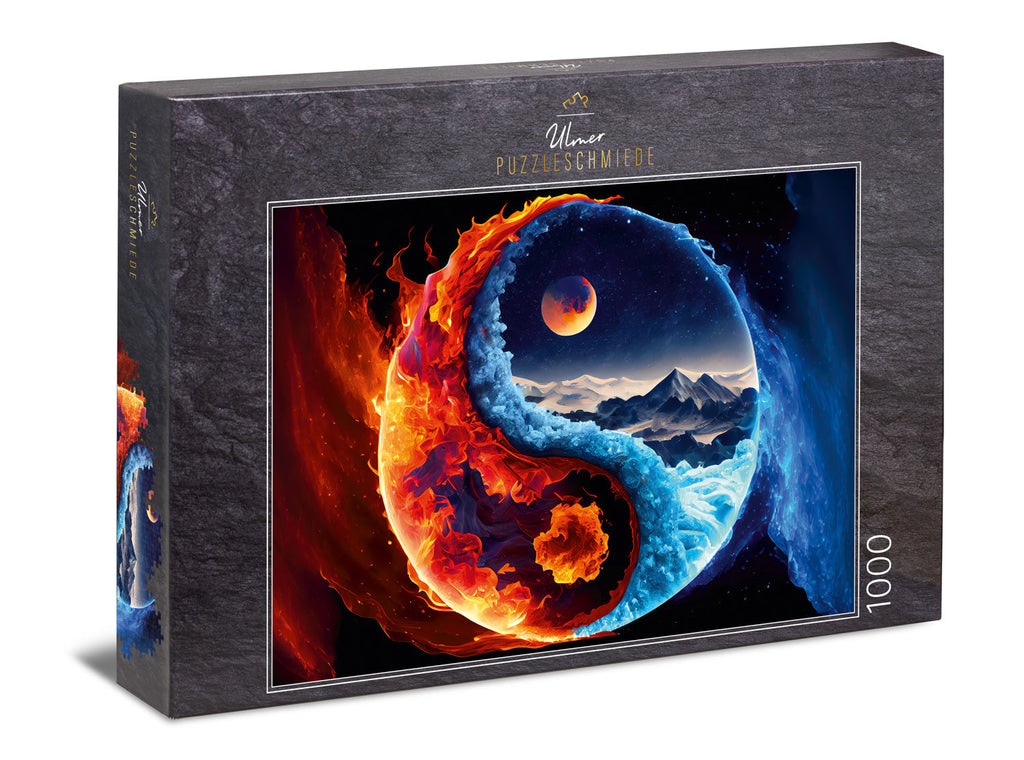 ulmer-puzzleschmiede-puzzle-1000-teile-fire-and-ice-yin-yang image 1