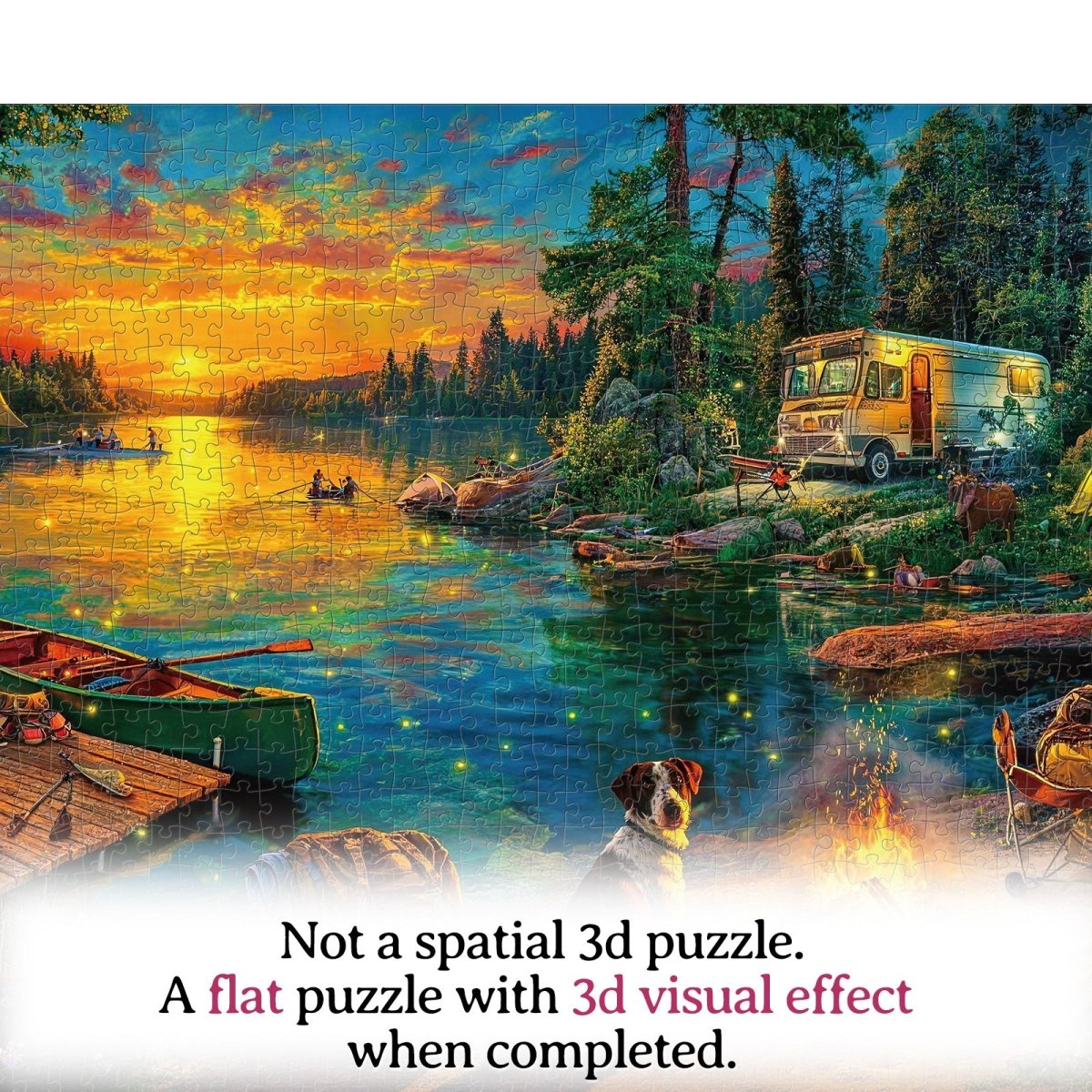 kaayee-cardboard-puzzle-campfire-homecoming-1000-teile-eco image 5