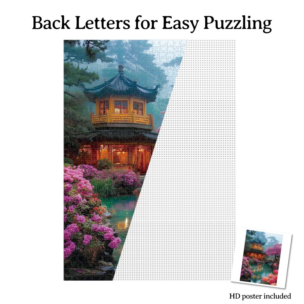 kaayee-flower-courtyard-by-the-stream-puzzle-1000-teile-standard image 6