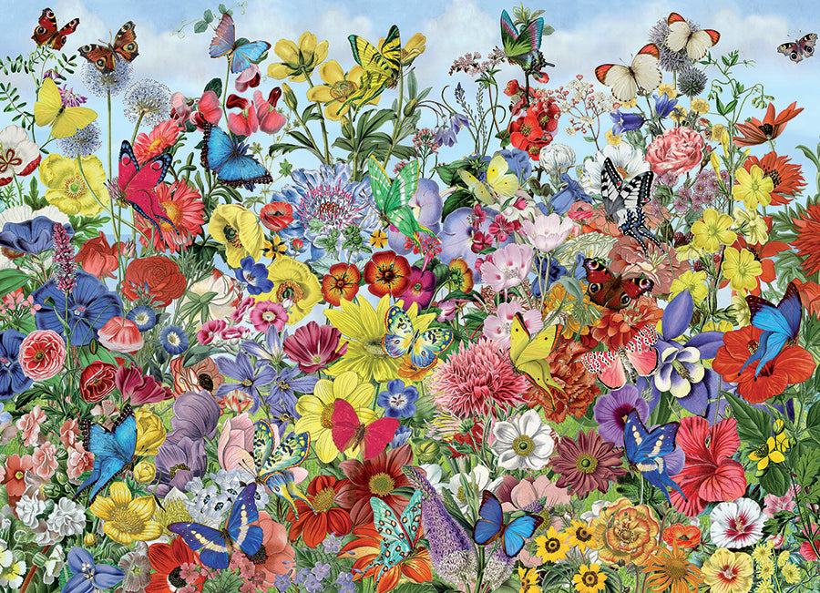 cobble-hill-1000-piece-butterfly-garden-puzzle-1000-teile-garten image 2