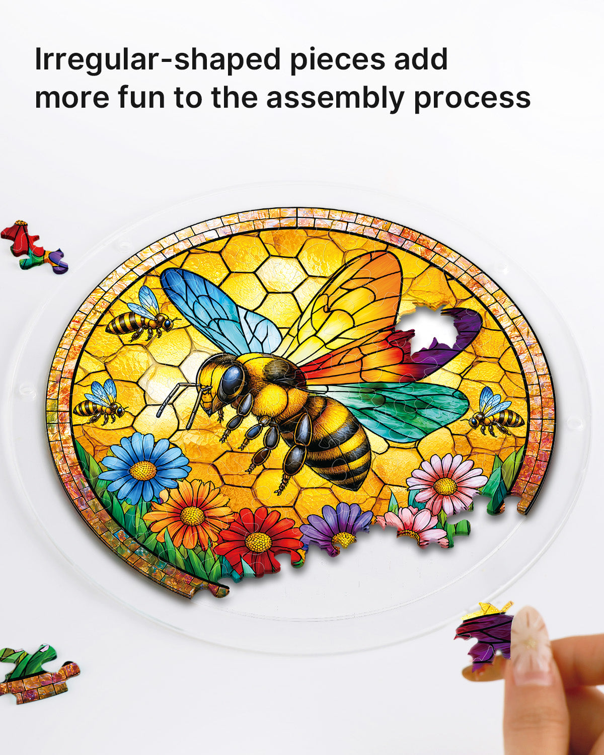 kaayee-suncatcher-puzzle-sunshine-bee-fensterbild-biene-acryl image 2