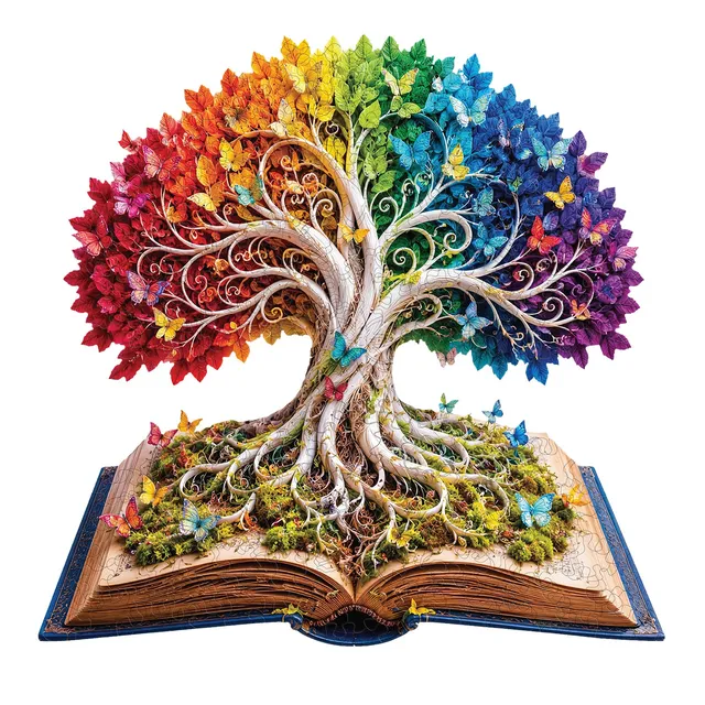 kaayee-rainbow-tree-storybook-holzpuzzle-medium-baum image 1