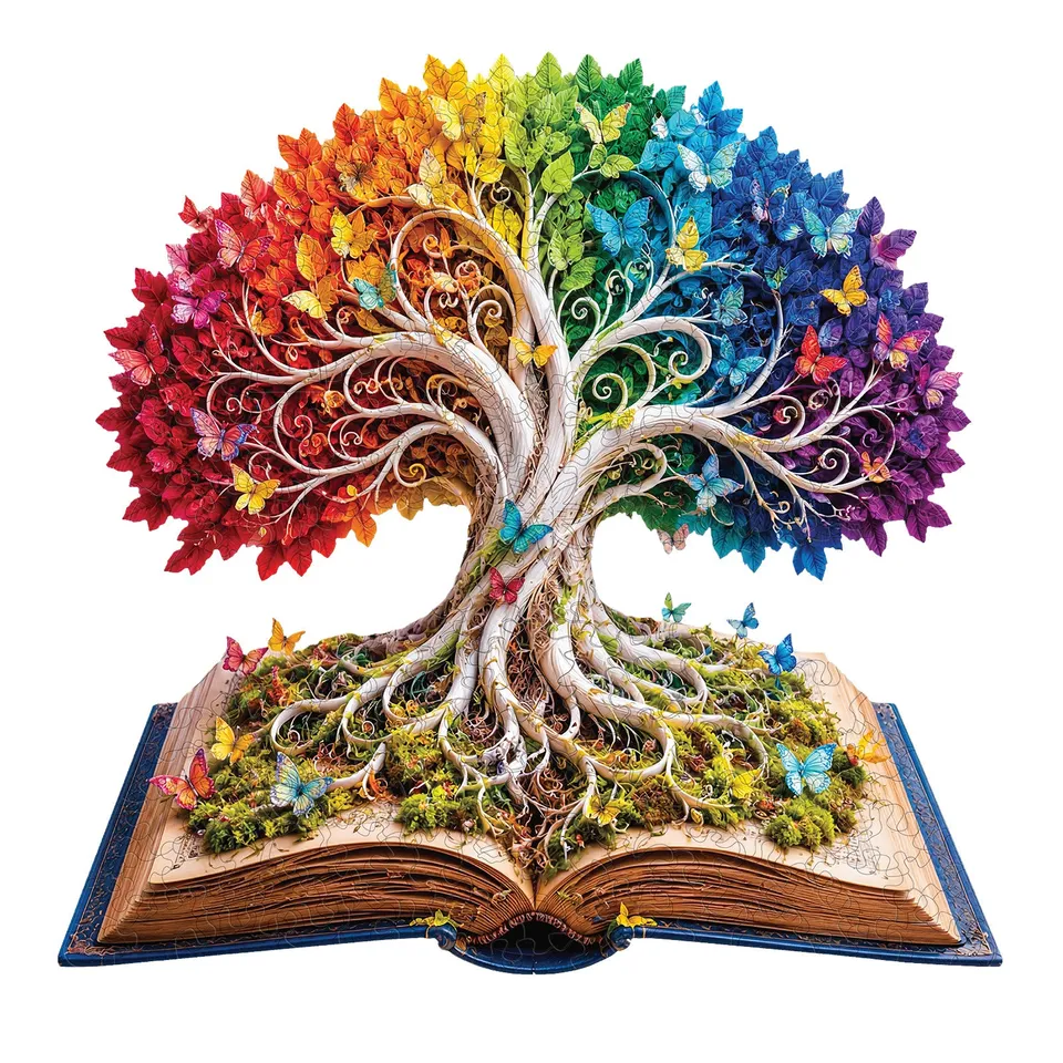 kaayee-rainbow-tree-storybook-holzpuzzle-medium-baum image 1