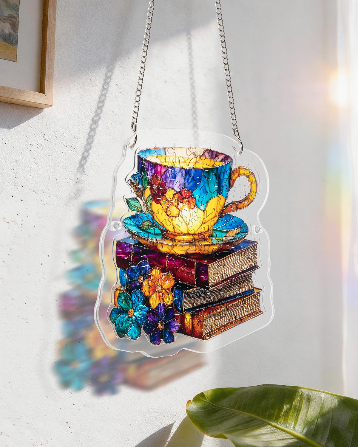kaayee-suncatcher-radiant-bloom-teetasse-puzzle-medium-acryl image 7