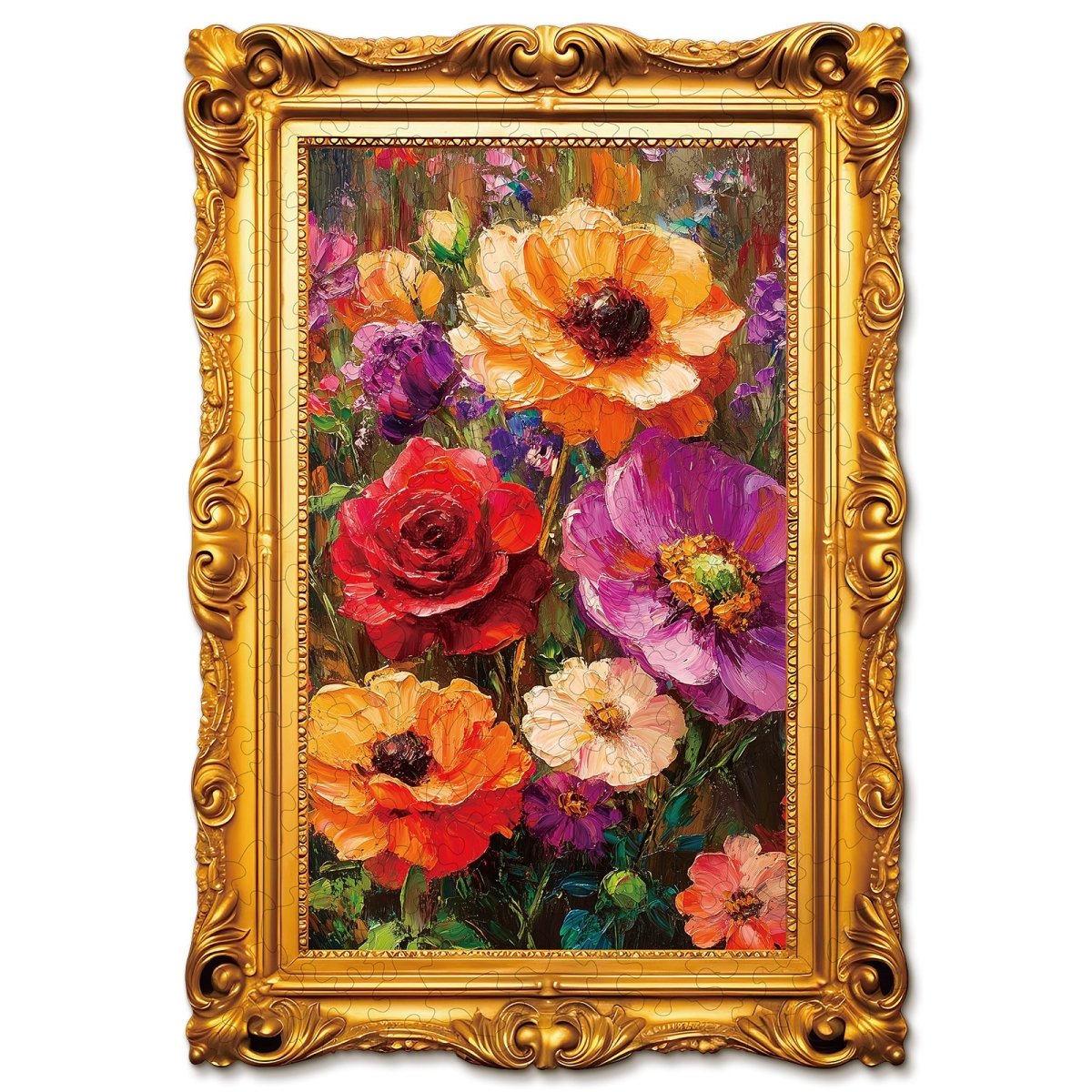 kaayee-wooden-puzzle-holzpuzzle-decorative-blooms-medium image 1