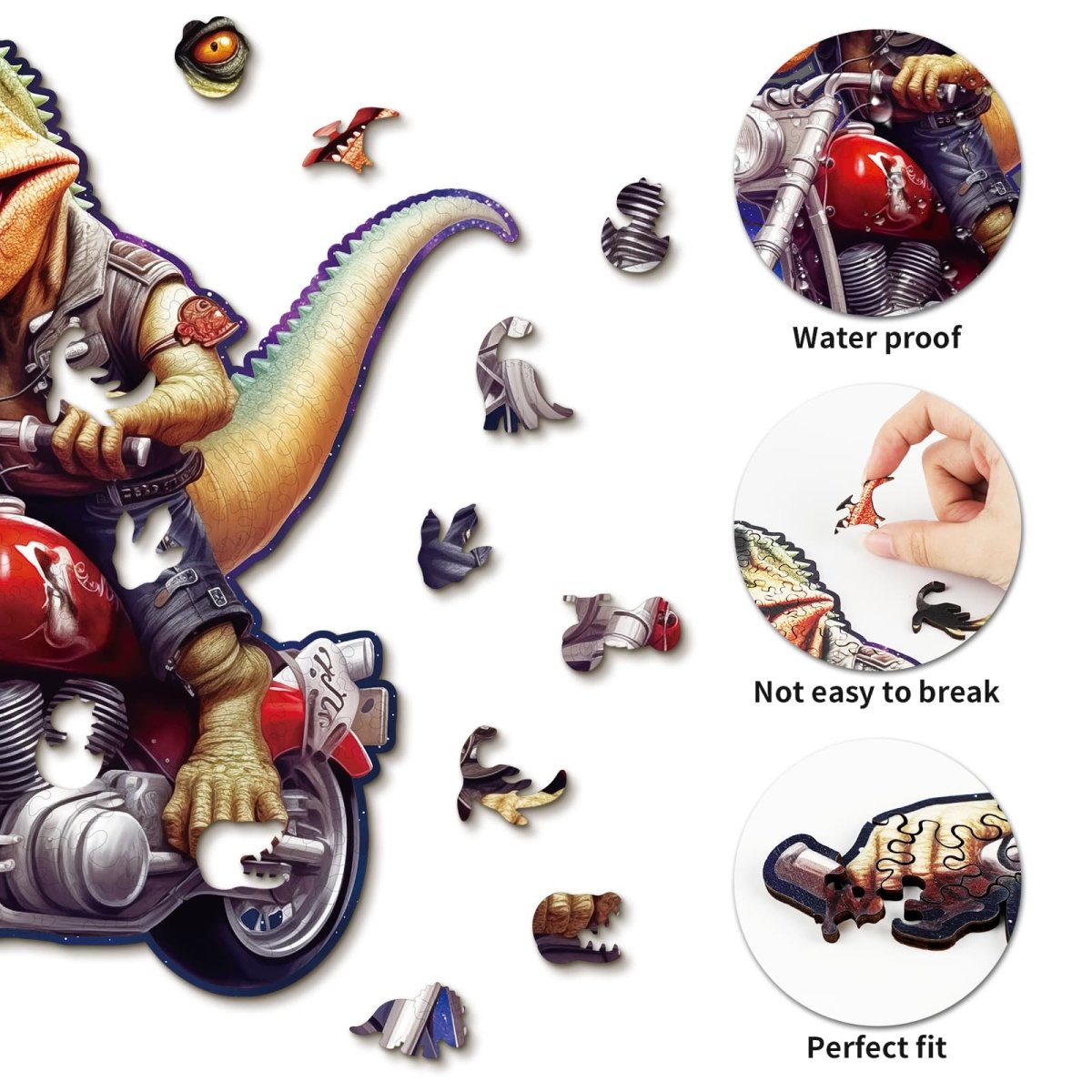 kaayee-wooden-raptor-riders-holzpuzzle-medium-dino image 2