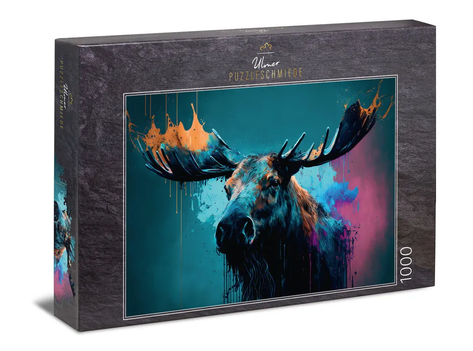ulmer-puzzleschmiede-roi-du-nord-puzzle-1000-teile-elch image 1