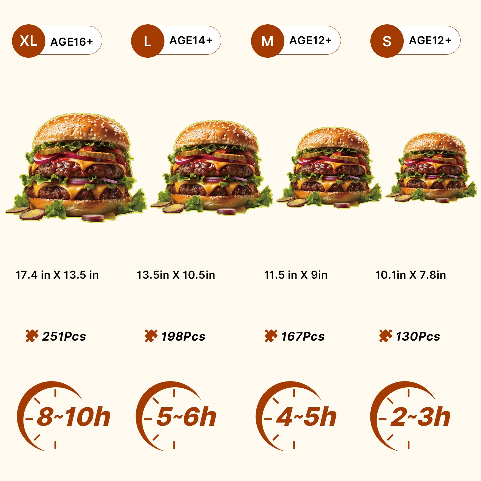 kaayee-wooden-hamburger-holzpuzzle-medium-ca-110-teile-burger image 5