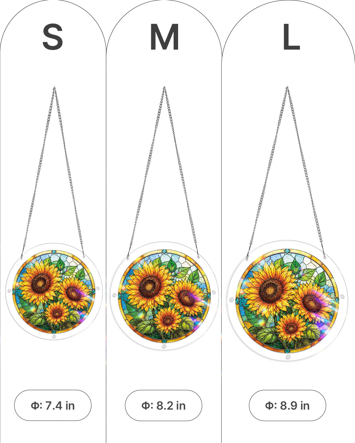 kaayee-suncatcher-sunflower-radiance-fensterbild-large-blume image 5