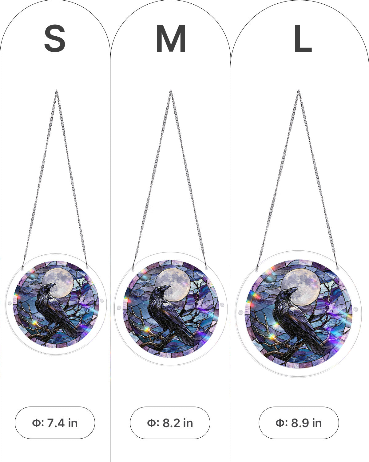 kaayee-suncatcher-puzzle-moonlit-raven-fensterbild-m image 5