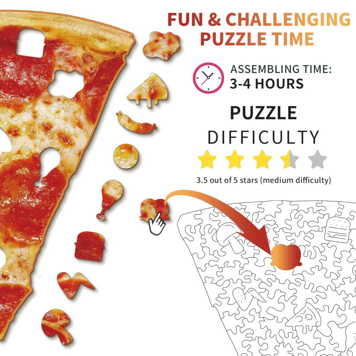 kaayee-wooden-puzzle-pizza-holzpuzzle-small-110-teile image 4