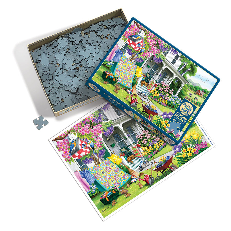cobble-hill-spring-cleaning-puzzle-500-teile-fr-hling-bauernhof image 3